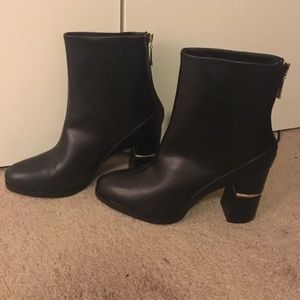 Vegan Leather Ankle Booties